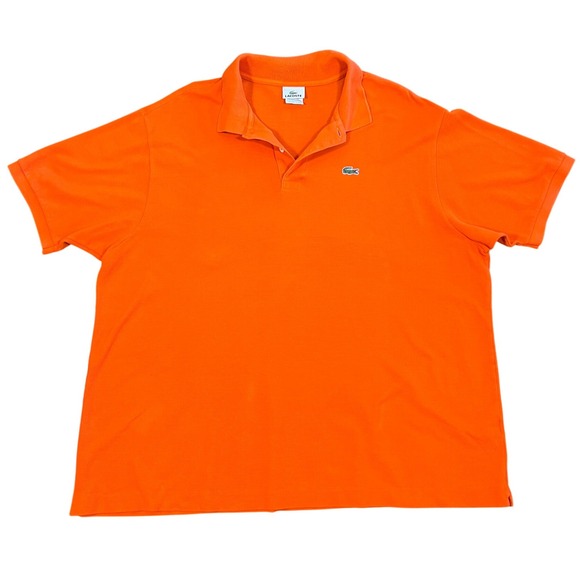Lacoste Classic Fit Polo Shirt Men's Size 9 (4XL)‎ Orange Cotton - Picture 1 of 6